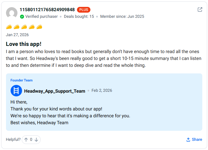 Headway Lifetime Deal Review