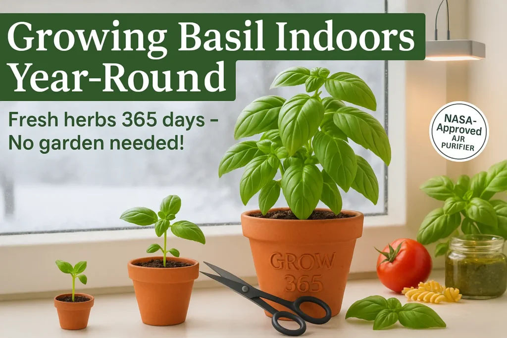 Growing Basil Indoors Year-Round