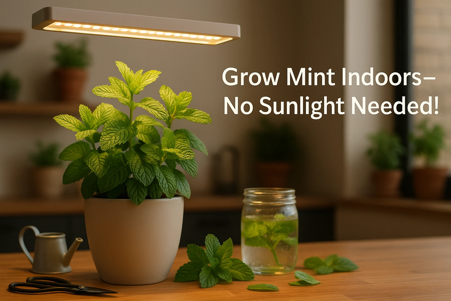 Growing Mint Indoors Without Sunlight